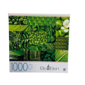 Big Ben 1000-Piece Puzzle Featuring Green Nature & Fruits‎  27" X 20"